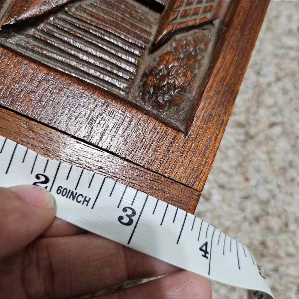 Handmade Wood Carved Box - Picture 9 of 9